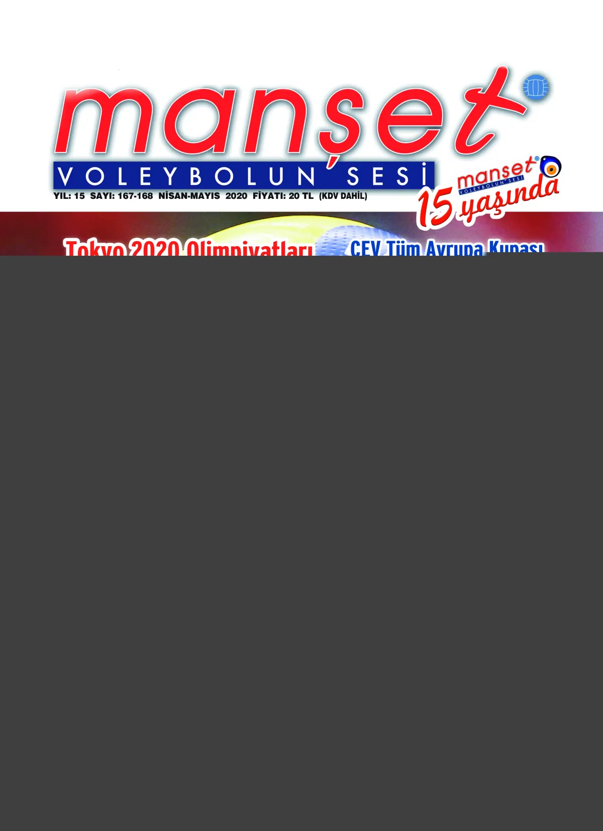 Manşet Voleybolun Sesi Dergisi 15 Yaşında