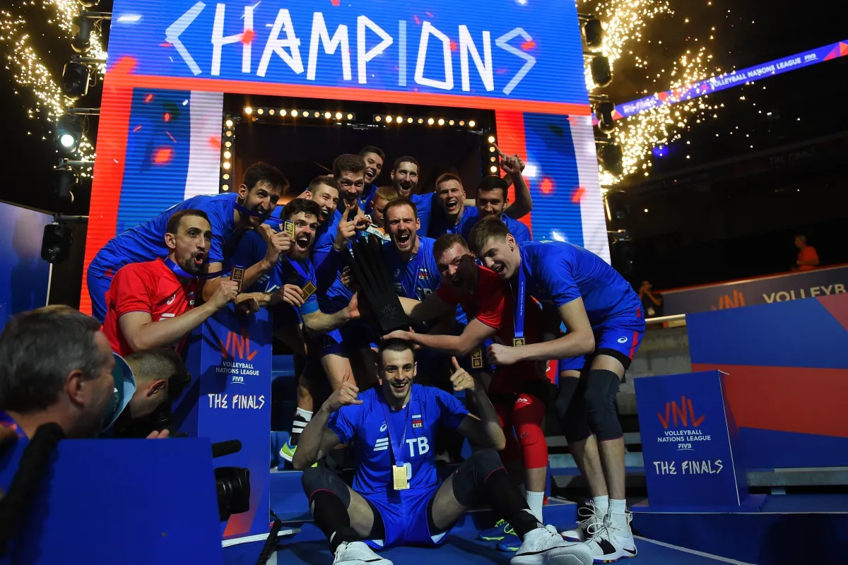 Erkekler Voleybol Milletler Kupası VNL'de Rusya Şampiyon