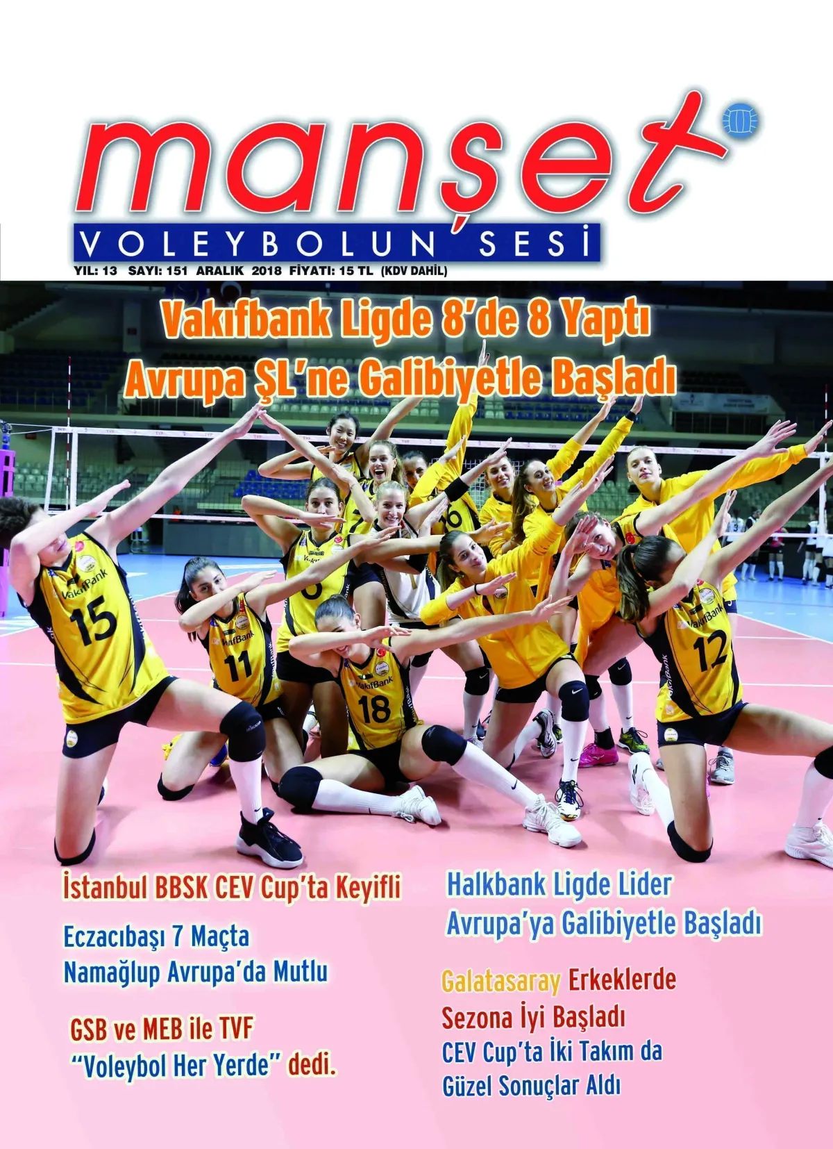 Manşet Voleybolun Sesi 151’nci sayıda