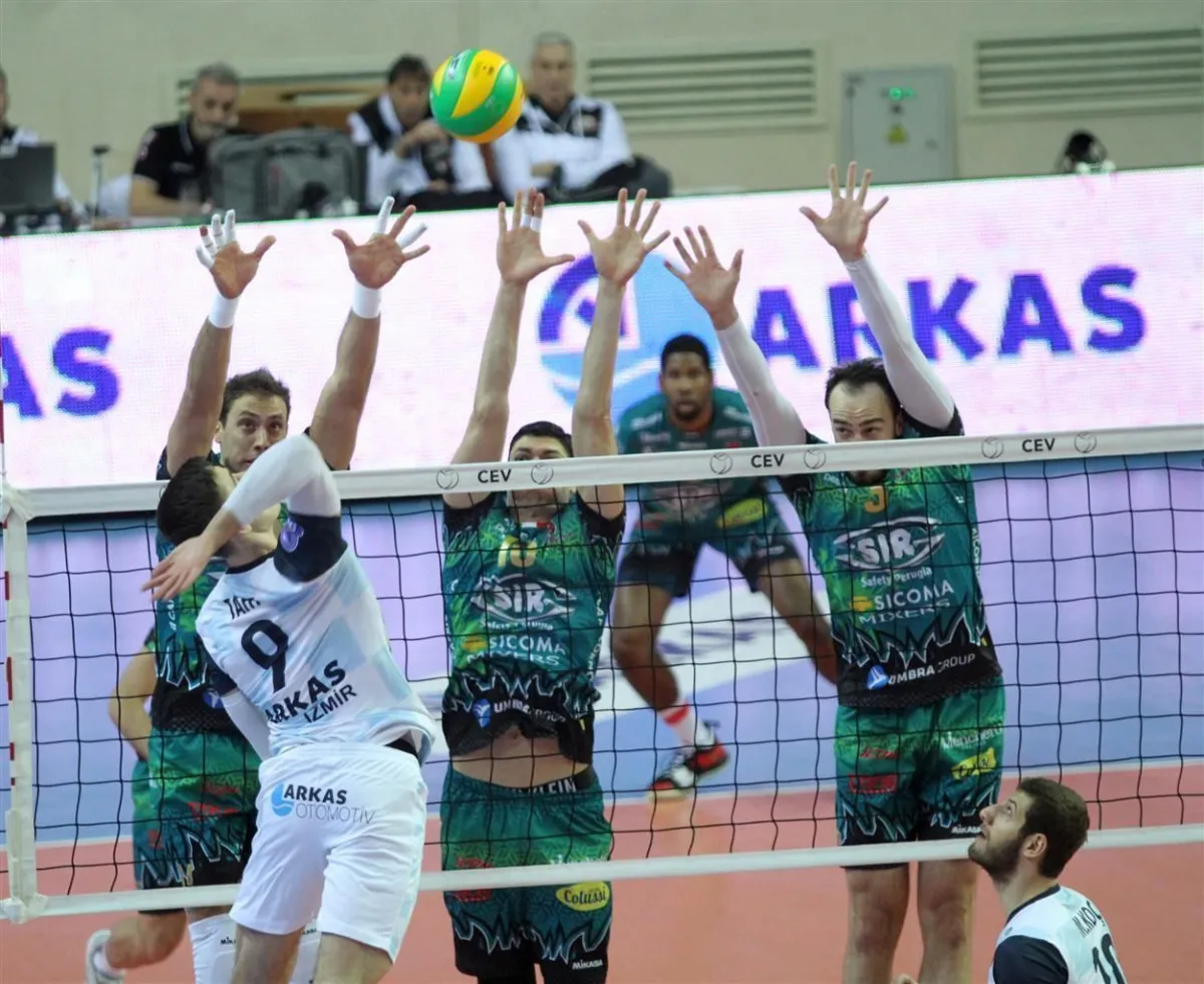 Arkasi Şampiyonlar Ligi 3. Maçında İtalyan Sir Colussi pergıa takımına 3-1 Yenildi