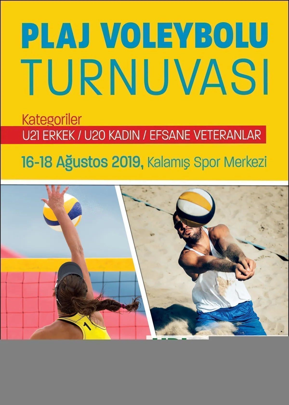 PLAJ VOLEYBOLU TURNUVASINDA GENÇLER VE USTALAR BİR ARADA
