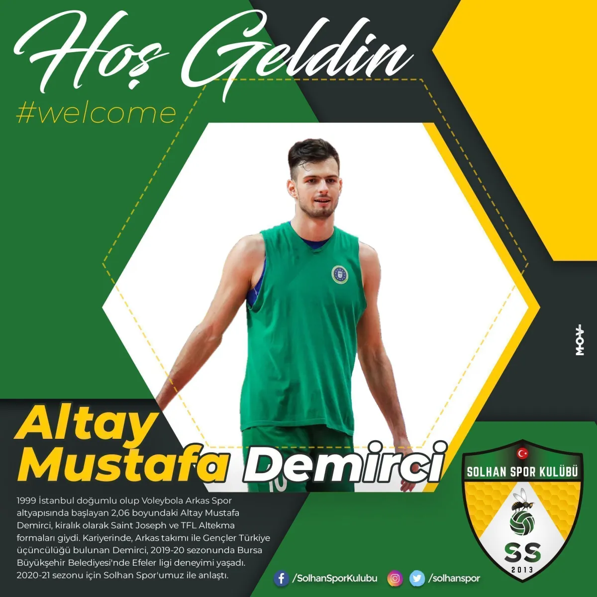 SOLHANSPOR, ALTAY DEMİRCİ İLE ANLAŞTI