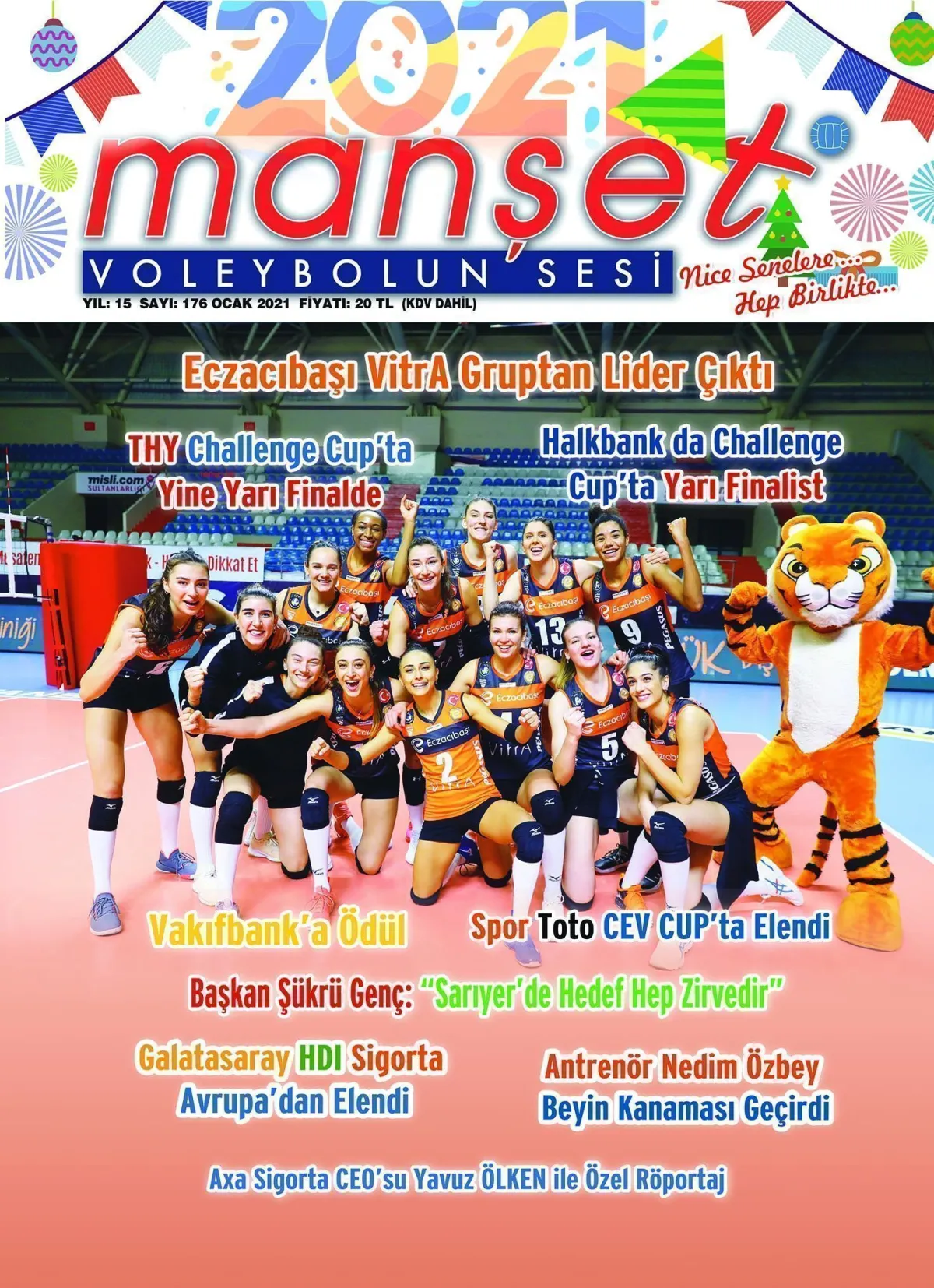 Manşet voleybolun Sesi Ocak 176. sayısı çıktı