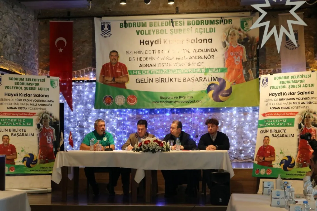 BODRUM'AYERLEŞEN MİLLİ TAKIM ESKİ ANTRENÖRÜ ADNAN KISTAK VOLEYBOL HAREKATI BAŞLATTI