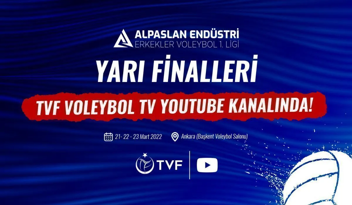 Alpaslan Endüstri Erkekler 1. Ligi Yarı Final Etabı başlıyor
