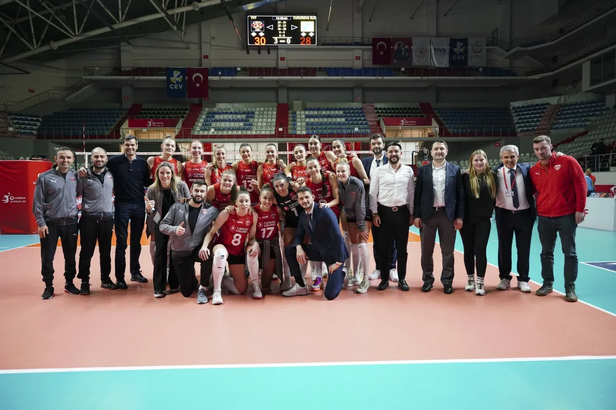 Türk Hava Yolları, Çukurova Bld.'yi 3-0'la Geçti