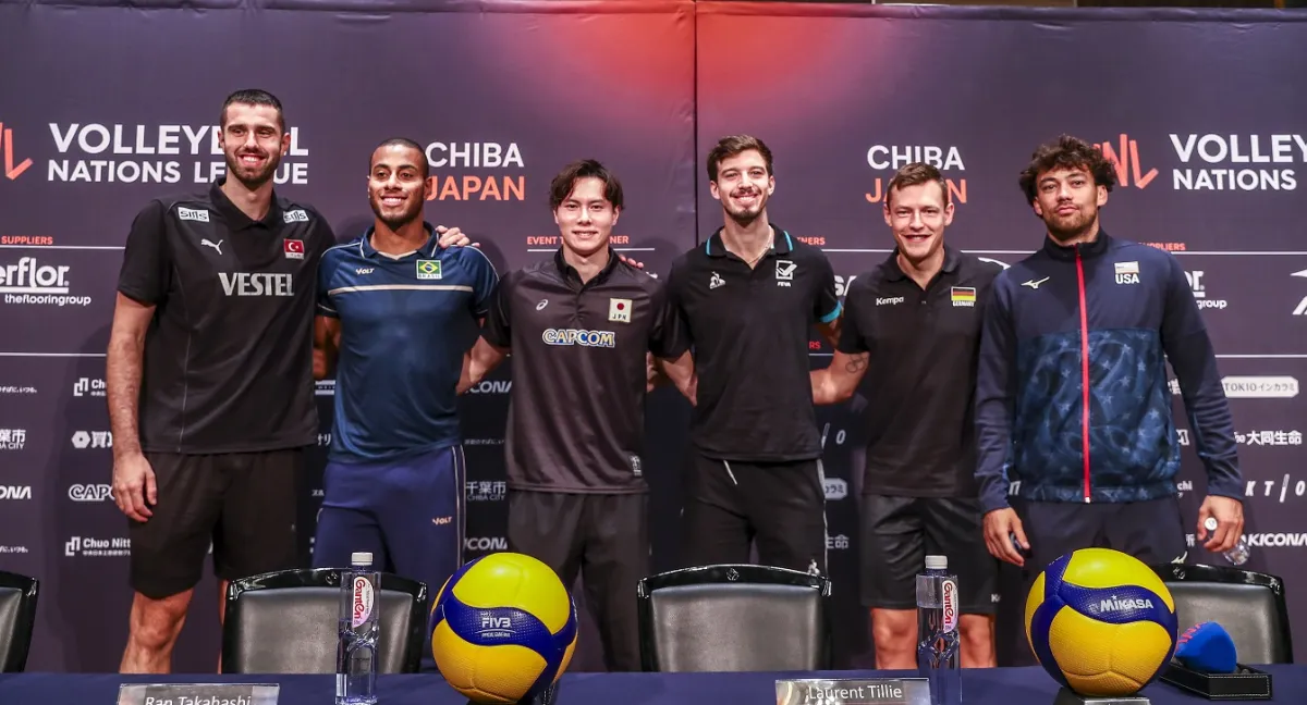 VNL Erkeklerde Chiba Etabının Basın Toplantısı Yapıldı