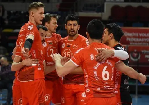 Ziraat Bankası CEV Cup'ta Bosna Hersek temsilcisi MOK Jedinstvo BRCKO Takımını Rövanş'ta da 3-0 Yenerek Çeyrek Finale Çıktı