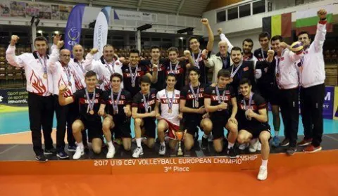 U19 Genç Erkek Millilerimiz Avrupa Üçüncüsü