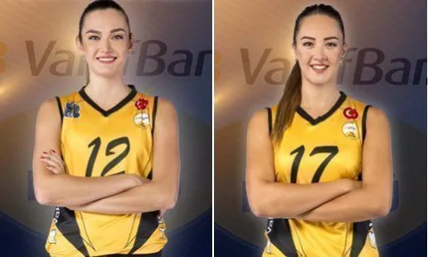 Vakıfbank, Özge Nur Yurtdagülen ve Cansu Çetin'e Teşekkür Etti