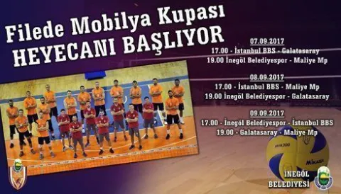 İnegöl Belediyesi Mobilya Kupası 7 - 9 Eylül tarihleri arasında İnegöl'de gerçekleştirilecek Üçüncü