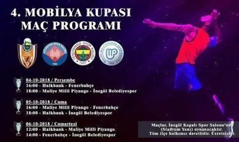 İnegöl 4. Mobilya Voleybol Turnuvası 4-6 Rkim'de