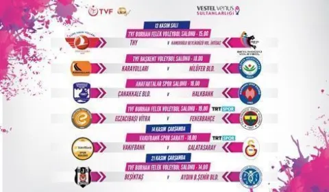 2018 – 2019 Voleybol Sezonu Vestel Venus Sultanlar Ligi’nde 4. hafta karşılaşmaları, yarın (13 Kasım 2018, Salı), oynanacak karşılaşmalar ile başlayacak.