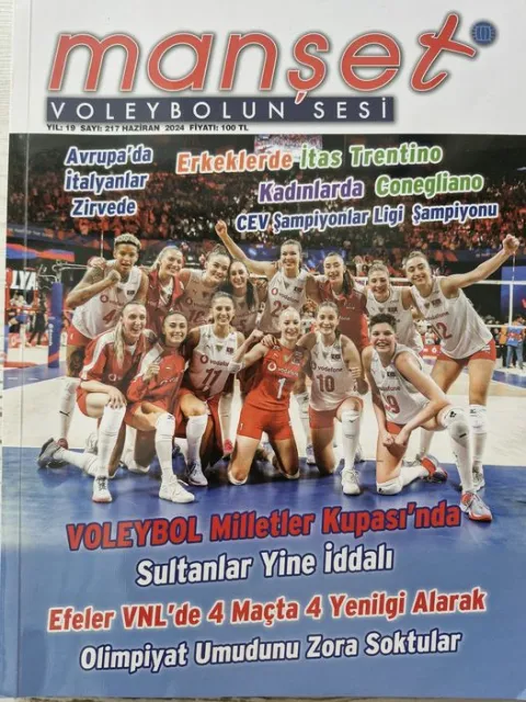 MANŞET VOLEYBOLUN SESİ’NİN HAZİRAN 217. SAYISI DA ÇIKTI