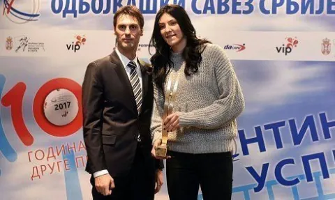 Eczacılı Sırp YıldızTijana Boskovic'e Sırbistan Voleybol Federasyonu'ndan Büyük Onur