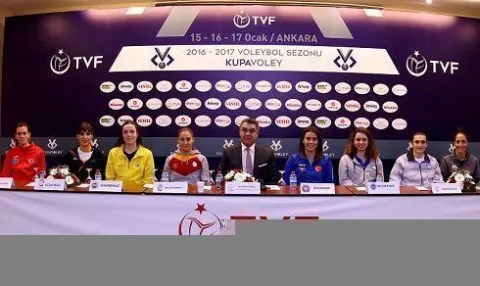 Bayanlar Kupa Voley Basın Toplantısı Ankara Voley Hotel'de Yapıldı