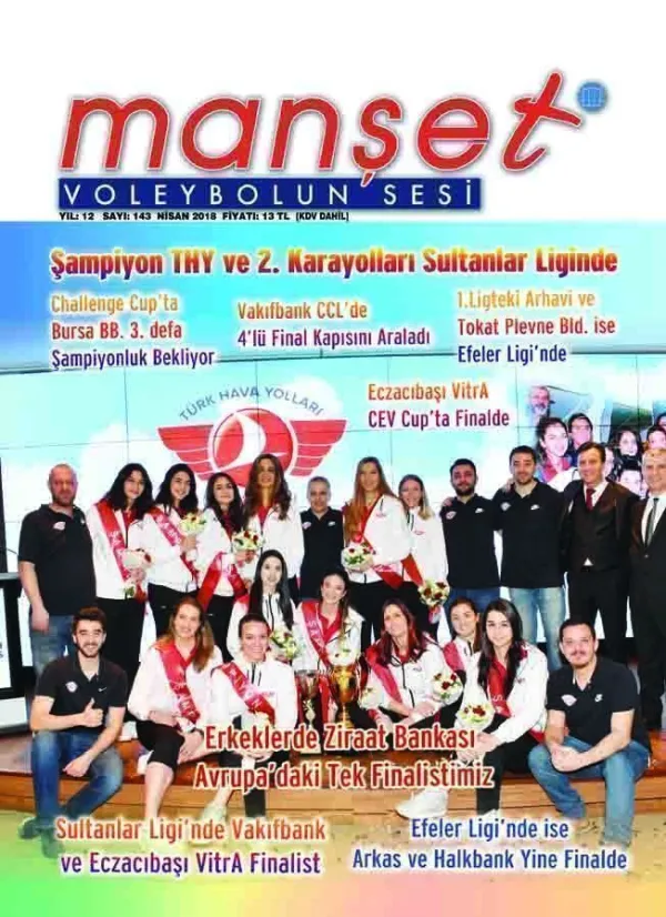 Manşet Voleybolun Sesi Dergisi 143. Nisan Sayısı Çıktı