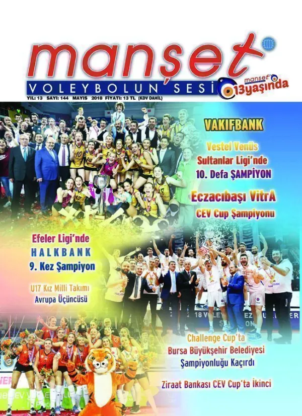 Manşet Voleybolun Sesi Dergisi 13 Yaşında