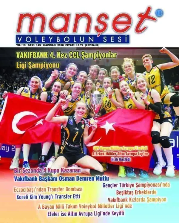 Manşet Voleybolun Sesi 145. Haziran Sayısı Yine Raflarda