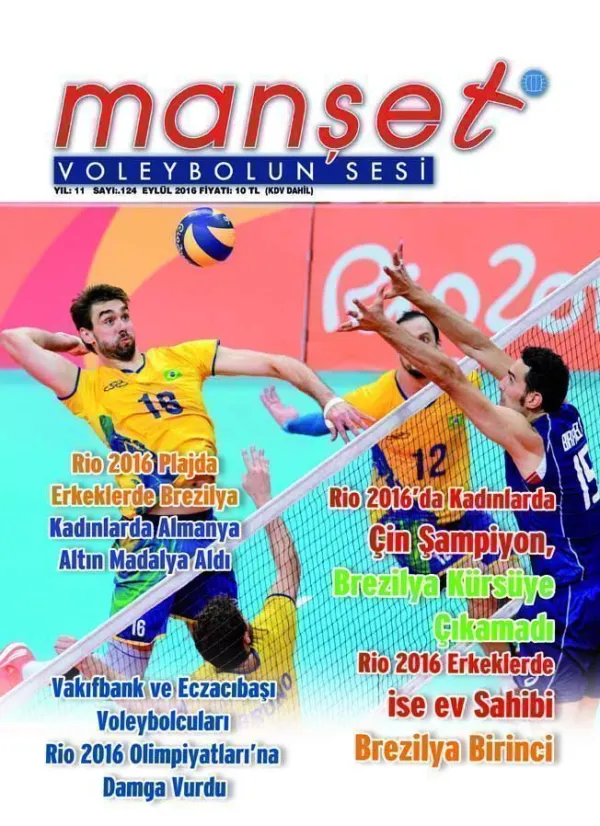 Manşet Voleybolun Sesi Dergisi 124. Kez Voleybolun Huzurunda
