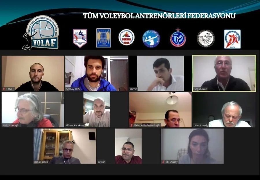 Tüm Voleybol Antrenörleri Federasyonu uzaktan erişim yolu ile toplanıyor.