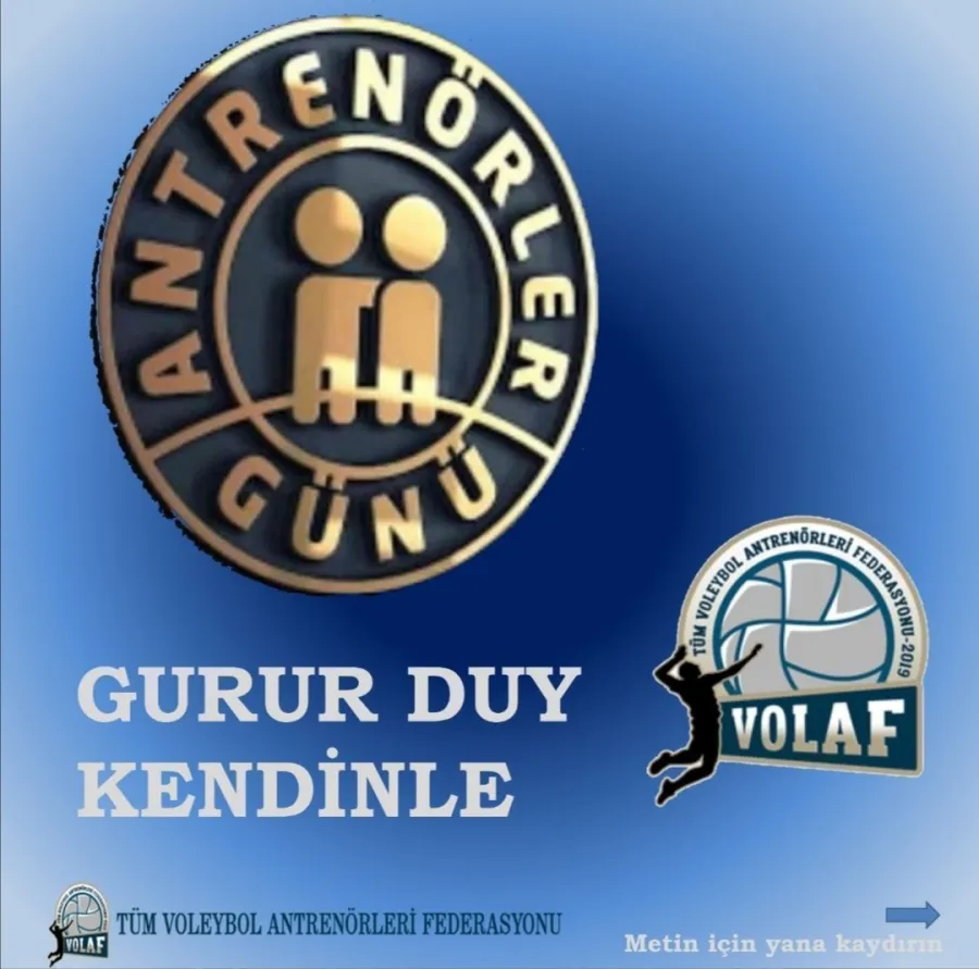 TVOLAF'TAN ANTRENÖRLER"GURUR DUY KENDİNLE"