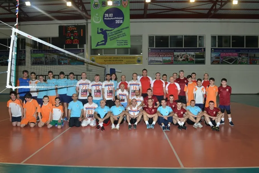 29 Şubat'ta" Voleybol için Bir gün Daha "İnegöl'de Gerçekleştirildi