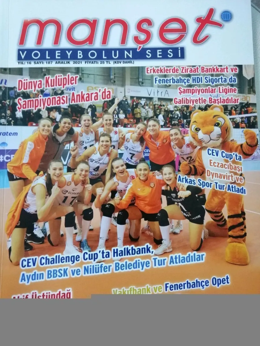 Manşet Voleybolun Sesi dergisi 187. Aralık sayısı ile bir kez daha raflarda..