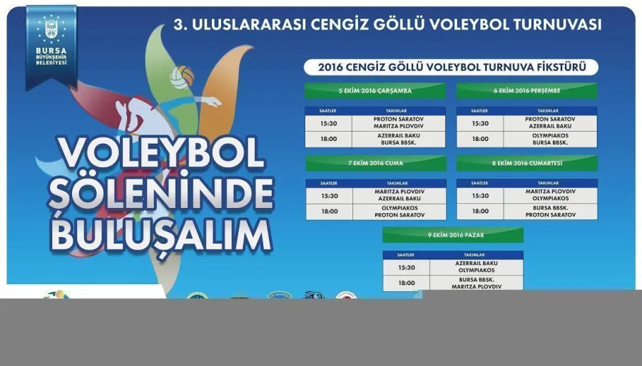 Uluslararası Üçüncü Cengiz Göllü Voleybol Turnuvası 5 Ekim'de Başlıyor