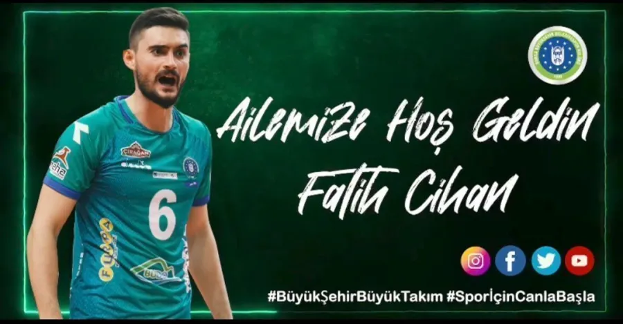 Fatih Cihan yeniden Bursa Büyükşehir Belediyespor Erkek Voleybol Takımı’nda