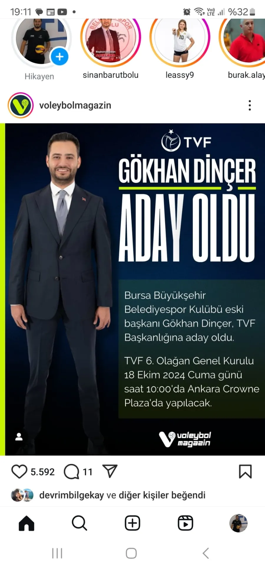 M.Akif Üstündağ’a Rakip Gökhan Dinçer Çıktı